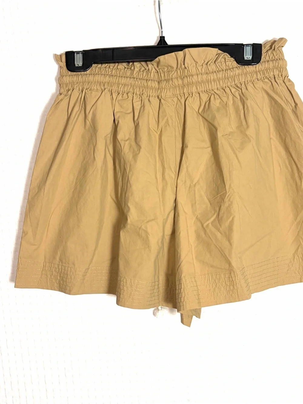 NEW Banana Republic Laurel Poplin Short Paperbag Waist Drawstring Khaki Size XS